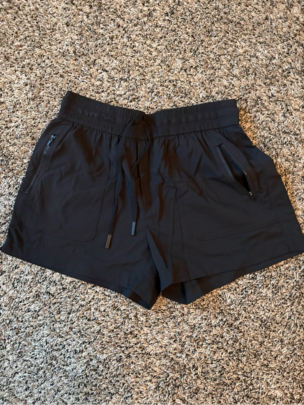 Athleta Black Elastic Waist Athletic Shorts
